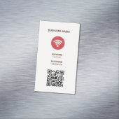 Wifi Internet QR Code Magnetische Visitenkarte (Beispiel)