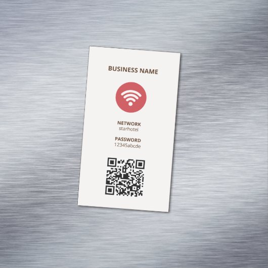 Wifi Internet QR Code Magnetische Visitenkarte (Beispiel)