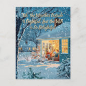 WiFi ist so zauberhaft - Funny Christmas Postcard Postkarte (Vorderseite)