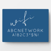 WiFi-Kennwort blau Fotoplatte (Vorderseite)