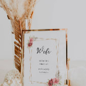 WiFi-Kennwort-Connect-Signierung der Rose Einladung