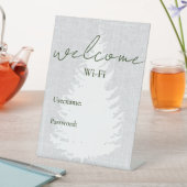 WiFi-Kennwort für einen Urlaub Leihflugzeug willko Sockelschild (In Situ)