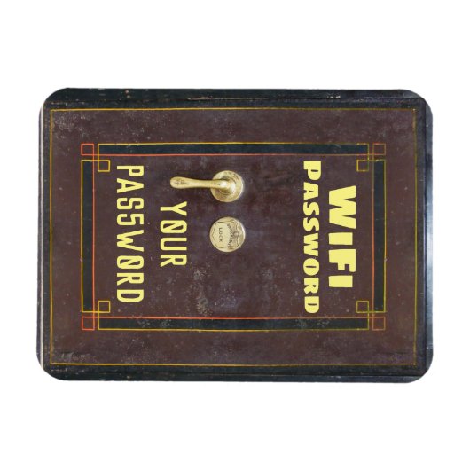 WiFi-Kennwort Magnet (Horizontal)