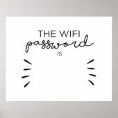WiFi-Kennwort Poster (Vorne)