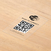 WiFi-Kennwort | QR-Code-Prüfung für die Verbindung Acryleinladungen (Ablage )