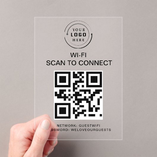 WiFi-Kennwort | QR-Code-Prüfung für die Verbindung Acryleinladungen (Insitu (Handheld))