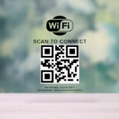 WiFi-Kennwort | QR-Code-Prüfung für die Verbindung Acrylschild (Neutral)