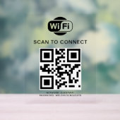 WiFi-Kennwort | QR-Code-Prüfung für die Verbindung Acrylschild (Neutral)