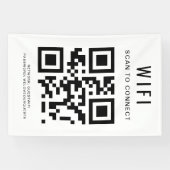 WiFi-Kennwort | QR-Code-Prüfung für die Verbindung Banner (Horizontal)