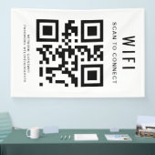 WiFi-Kennwort | QR-Code-Prüfung für die Verbindung Banner (Messe)