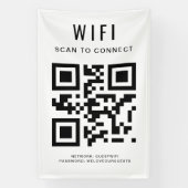WiFi-Kennwort | QR-Code-Prüfung für die Verbindung Banner (Vertikal)