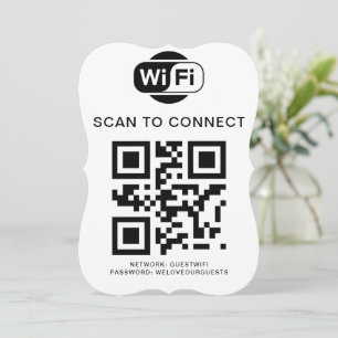 WiFi-Kennwort   QR-Code-Prüfung für die Verbindung Einladung