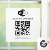 WiFi-Kennwort | QR-Code-Prüfung für die Verbindung Fensteraufkleber (Zuhause)