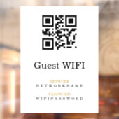 WiFi-Kennwort | QR-Code-Prüfung für die Verbindung Fensteraufkleber (Blatt 2)