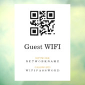 WiFi-Kennwort | QR-Code-Prüfung für die Verbindung Fensteraufkleber (Blatt 3)