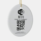 WiFi-Kennwort | QR-Code-Prüfung für die Verbindung Keramik Ornament (Rechts)