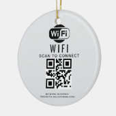 WiFi-Kennwort | QR-Code-Prüfung für die Verbindung Keramik Ornament (Links)