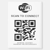WiFi-Kennwort | QR-Code-Prüfung für die Verbindung Magnet (Vorderseite)