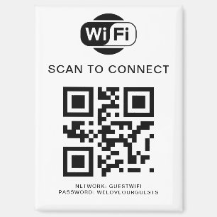 WiFi-Kennwort   QR-Code-Prüfung für die Verbindung Magnet
