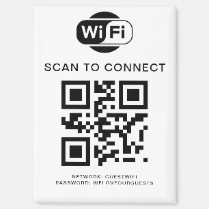 WiFi-Kennwort   QR-Code-Prüfung für die Verbindung Magnet