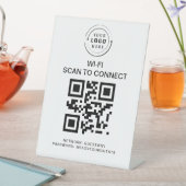 WiFi-Kennwort | QR-Code-Prüfung für die Verbindung Sockelschild (In Situ)