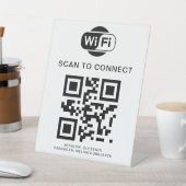 WiFi-Kennwort | QR-Code-Prüfung für die Verbindung Sockelschild (In SItu)