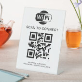 WiFi-Kennwort | QR-Code-Prüfung für die Verbindung Sockelschild (In Situ)