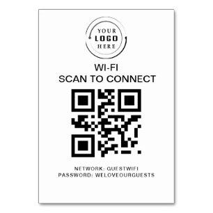 WiFi-Kennwort QR-Code-Prüfung für die Verbindung Tischnummer