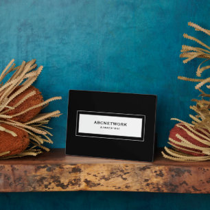 Wifi-Kennwort schwarz Fotoplatte