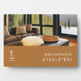 WiFi Kennwort Signieren Foto Plaque Fotoplatte