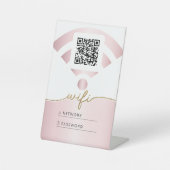 WiFi-Kennwort Sockelschild (Vorderseite)