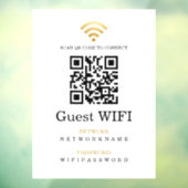 Wifi-Kennwort und Personalisierter QR-Code für das Fensteraufkleber (Blatt 3)