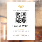 Wifi-Kennwort und Personalisierter QR-Code für das Fensteraufkleber (Blatt 2)