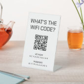 Wifi-Kennwort und Personalisierter QR-Code für das Sockelschild (In SItu)