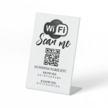 Wifi-Kennwort und Personalisierter QR-Code für das