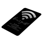 WiFi-Kennwort und Personalisiertes Netzwerk Magnet (Linke Seite)