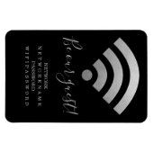 WiFi-Kennwort und Personalisiertes Netzwerk Magnet (Horizontal)