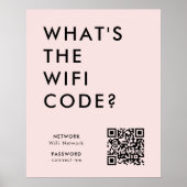 WiFi-Kennwort | Was ist der WiFi-Code? QR-Code Ros Poster (Vorne)