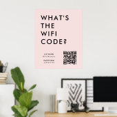 WiFi-Kennwort | Was ist der WiFi-Code? QR-Code Ros Poster (Heimbüro)