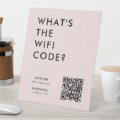 WiFi-Kennwort | Was ist der WiFi-Code? QR-Code Ros Sockelschild (In Situ)