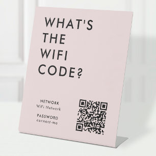 WiFi-Kennwort Was ist der WiFi-Code? QR-Code Ros Sockelschild