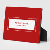 WiFi-Kennwort-Zeichen rot Fotoplatte (Seite)