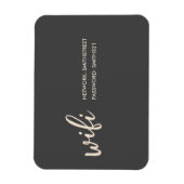 WIFI-Kennwortsignatur Magnet (Vertikal)