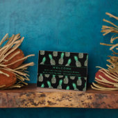 WiFi-Kennwortsignatur | Tropische Ananas Fotoplatte (Seite)