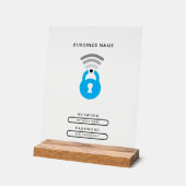 WiFi-Key-Technologie Logo-Vorlage Akryllisches Zei Acrylschild (Winkel)