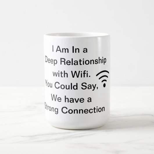 Wifi Liebe 2 Kaffeetasse (Mittel)