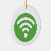 WiFi-Logo Keramik Ornament (Rechts)