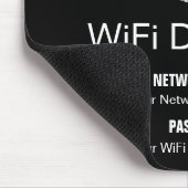 WiFi-Logos für Unternehmen Büroschreibtisch schwar Mousepad (Ecke)