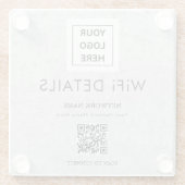 WiFi-Logos im Arbeitsbereich Glasuntersetzer (Rückseite)