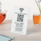 WiFi / Menü-QR-Code-Schild Sockelschild (In SItu)